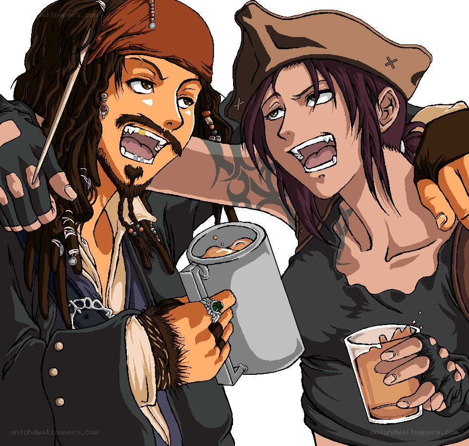 pirates celebrating together
