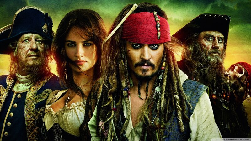 Pirates in Costume — Green, Dramatic