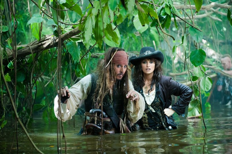 Pirates in Jungle Water — Green, Adventurous
