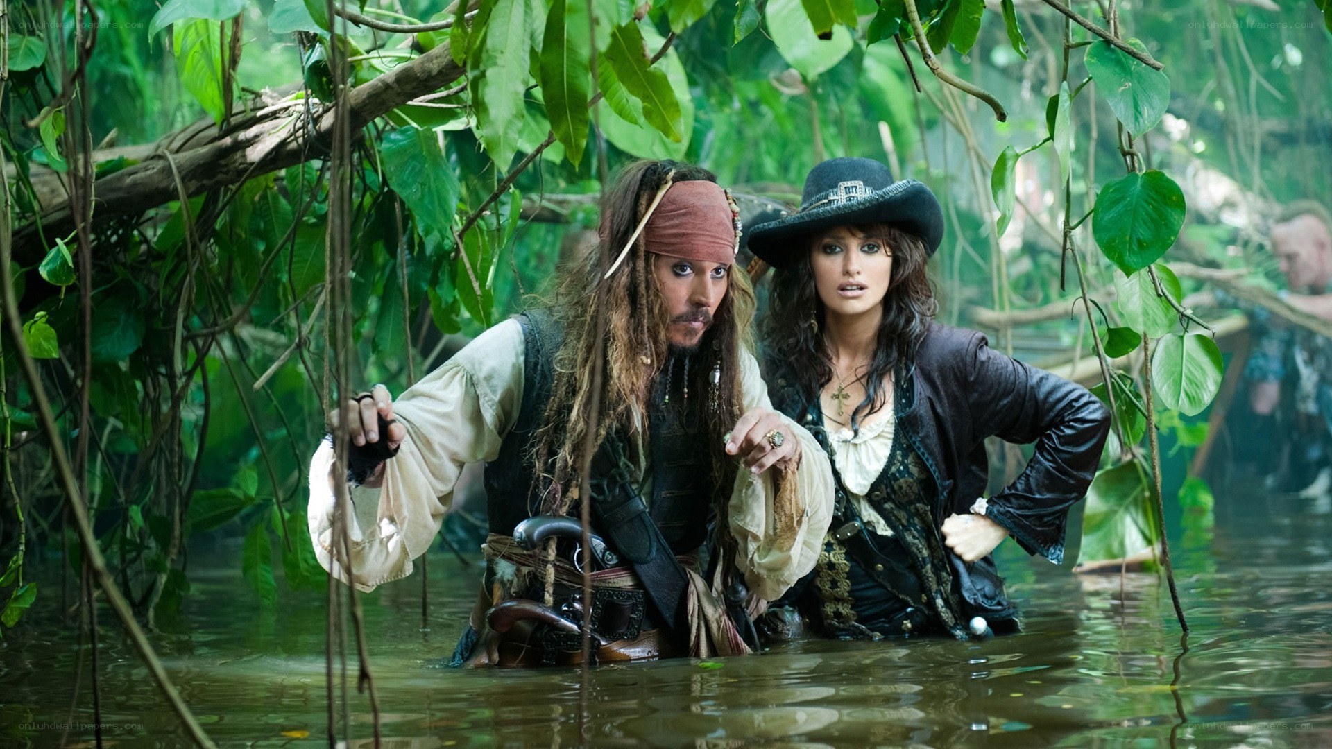 Pirates in jungle water