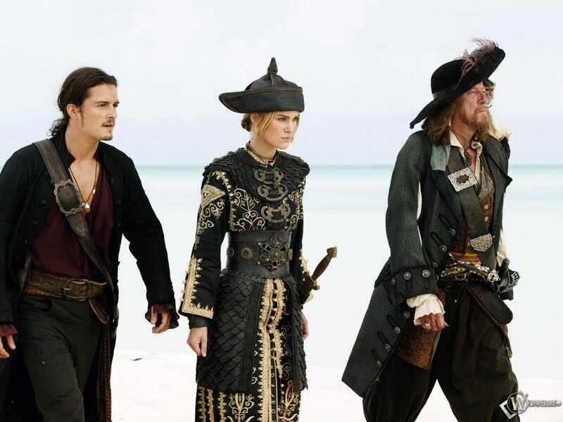 pirates on a beach scene