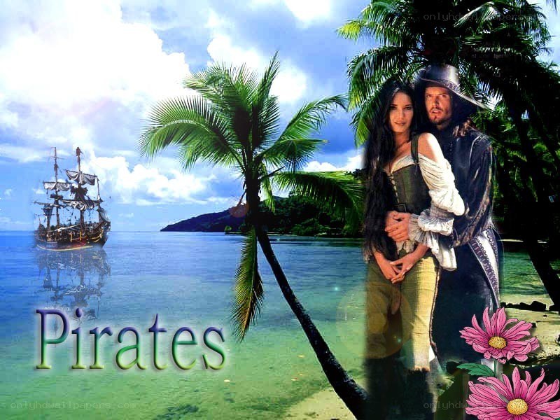 Pirates on a tropical island