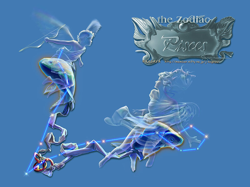Pisces zodiac sign artwork
