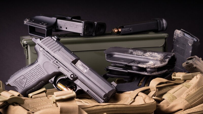 Pistol with Accessories — Black
