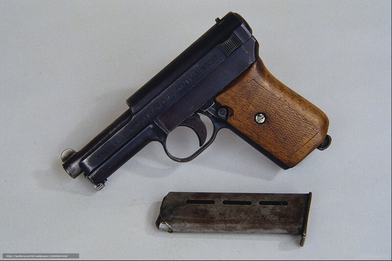 pistol with magazine