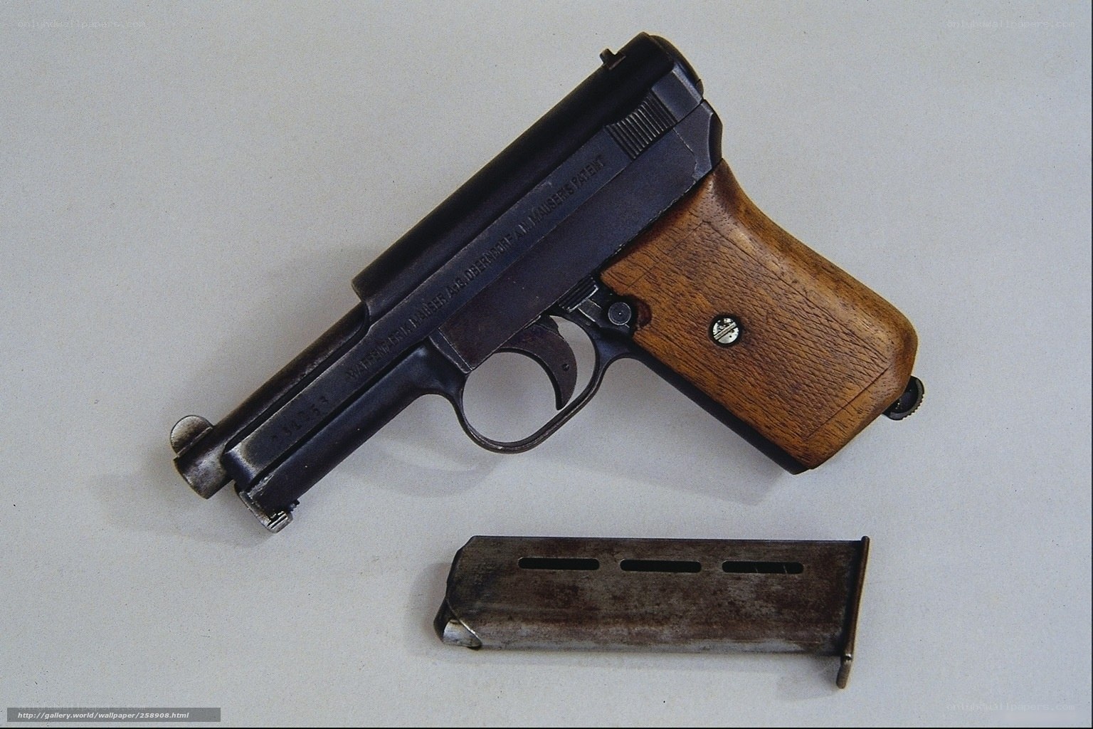 pistol with magazine