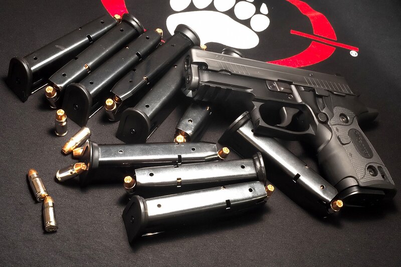 Pistol with Magazines
