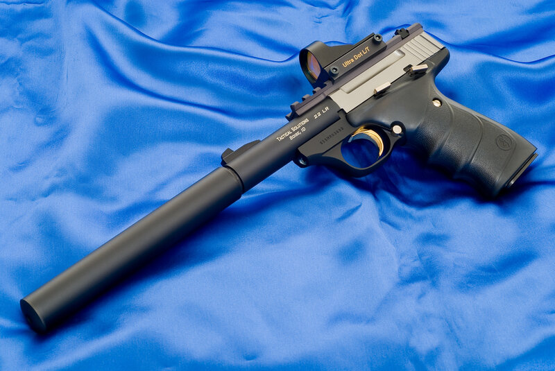 pistol with red dot sight