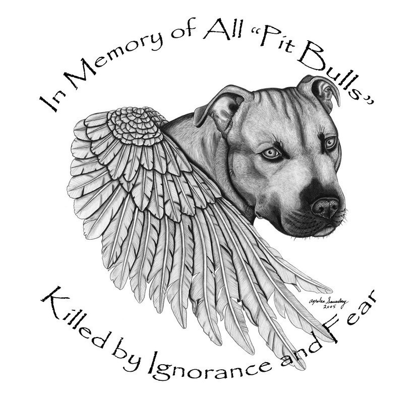 Pit Bull Memorial Art