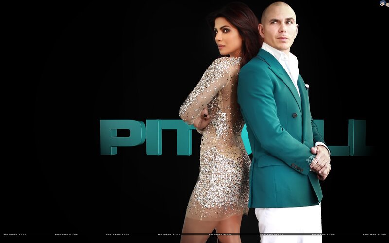 Pitbull and Priyanka Chopra