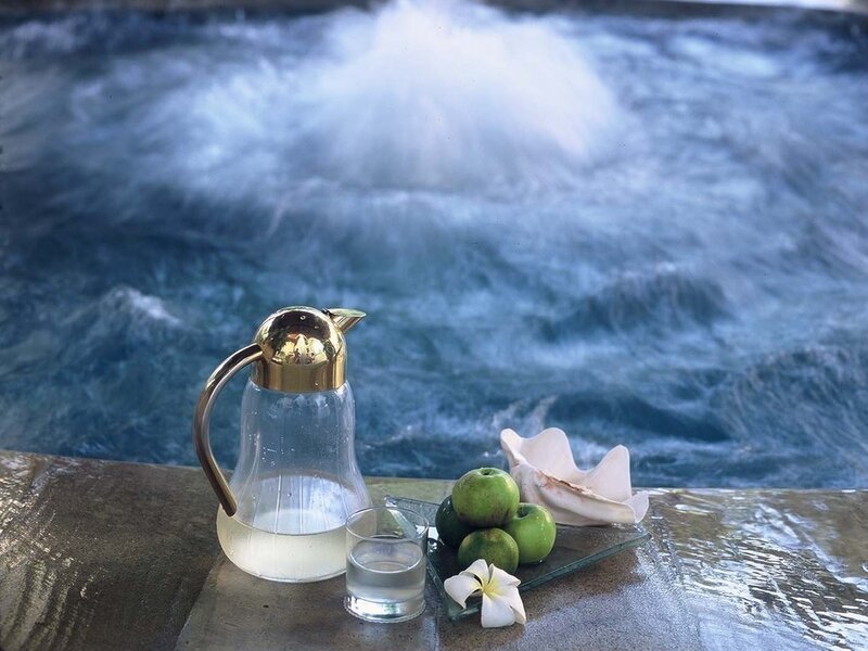Pitcher and Fruit on Table