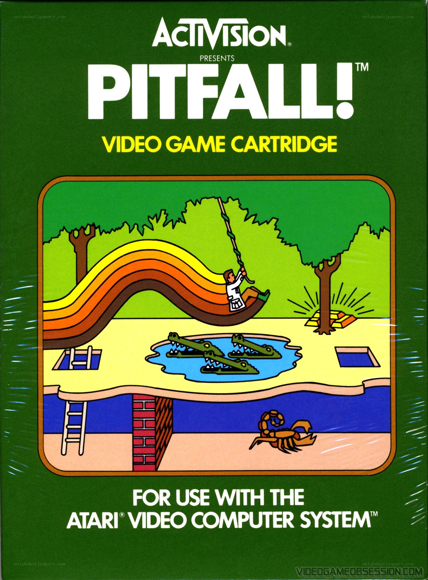 Pitfall! video game cover