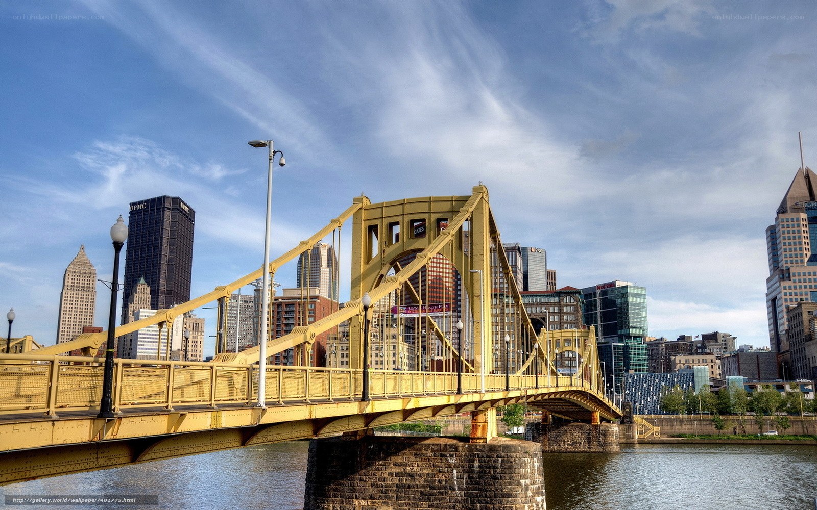 Pittsburgh bridge and skyline