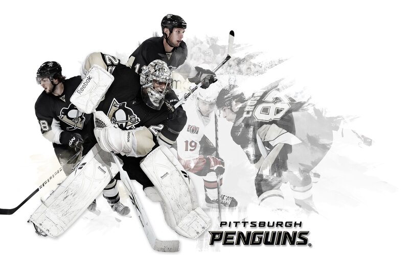 Pittsburgh Penguins hockey action