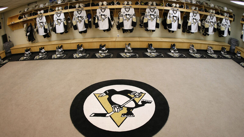 Pittsburgh Penguins locker room