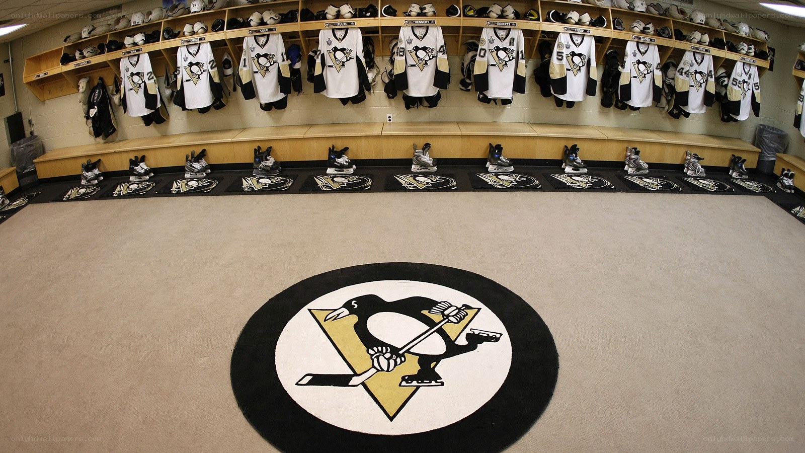Pittsburgh Penguins locker room