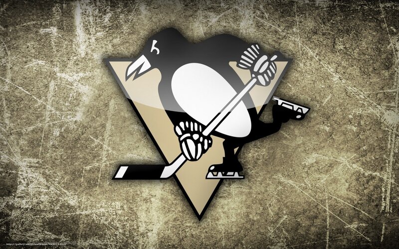 Pittsburgh Penguins Logo — Black, Bold, Vector Art, Hockey Stick, Glove