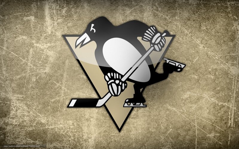 Pittsburgh Penguins Logo — Black, Bold, Vector Art, Hockey Stick