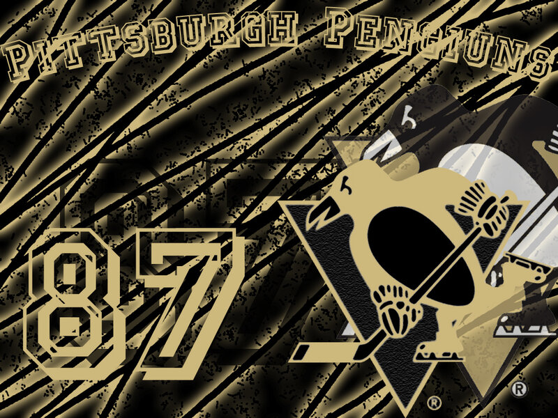 Pittsburgh Penguins Logo — Black, Dynamic, Digital Art