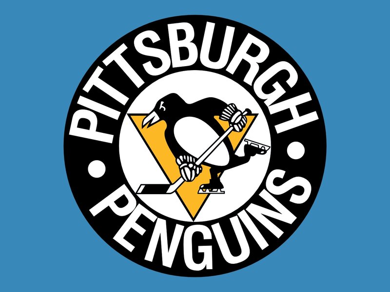 Pittsburgh Penguins Logo — Blue, Bold