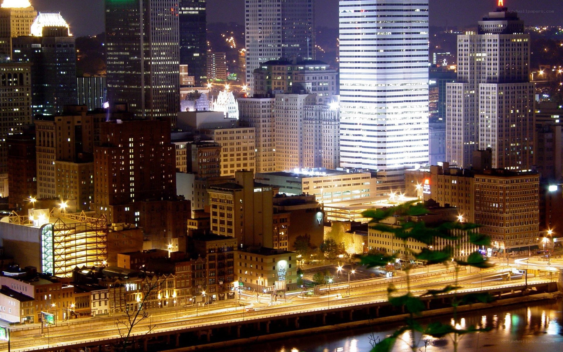 Pittsburgh skyline at night
