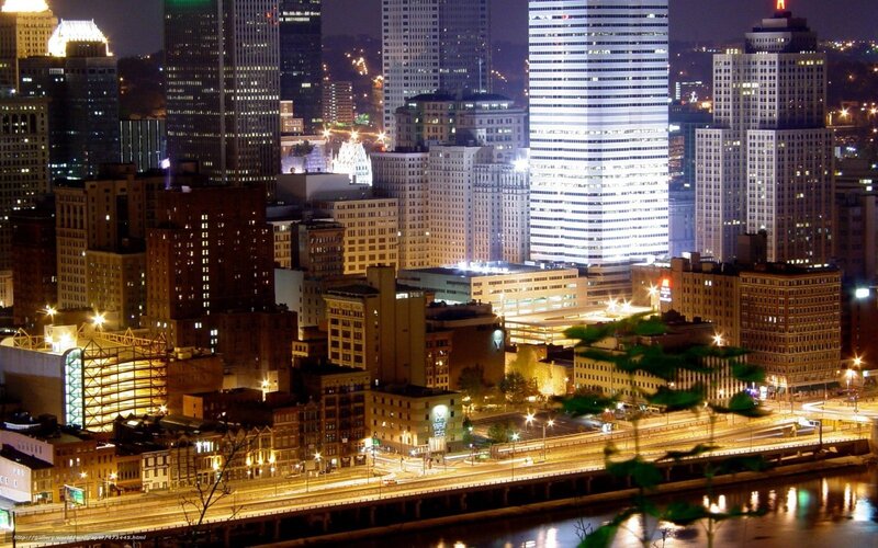 Pittsburgh skyline at night