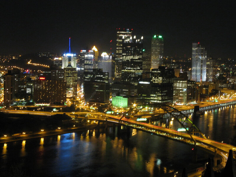 Pittsburgh skyline at night
