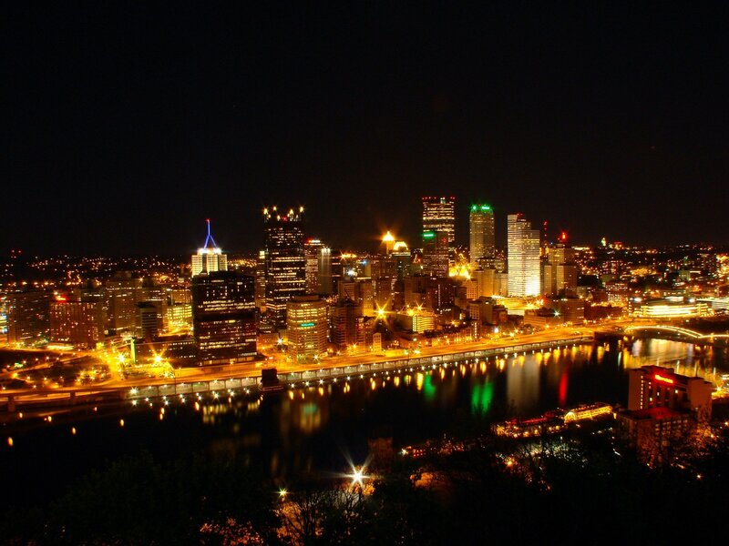 Pittsburgh skyline at night