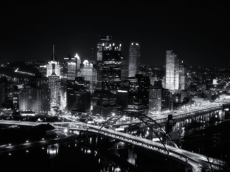 Pittsburgh skyline at night