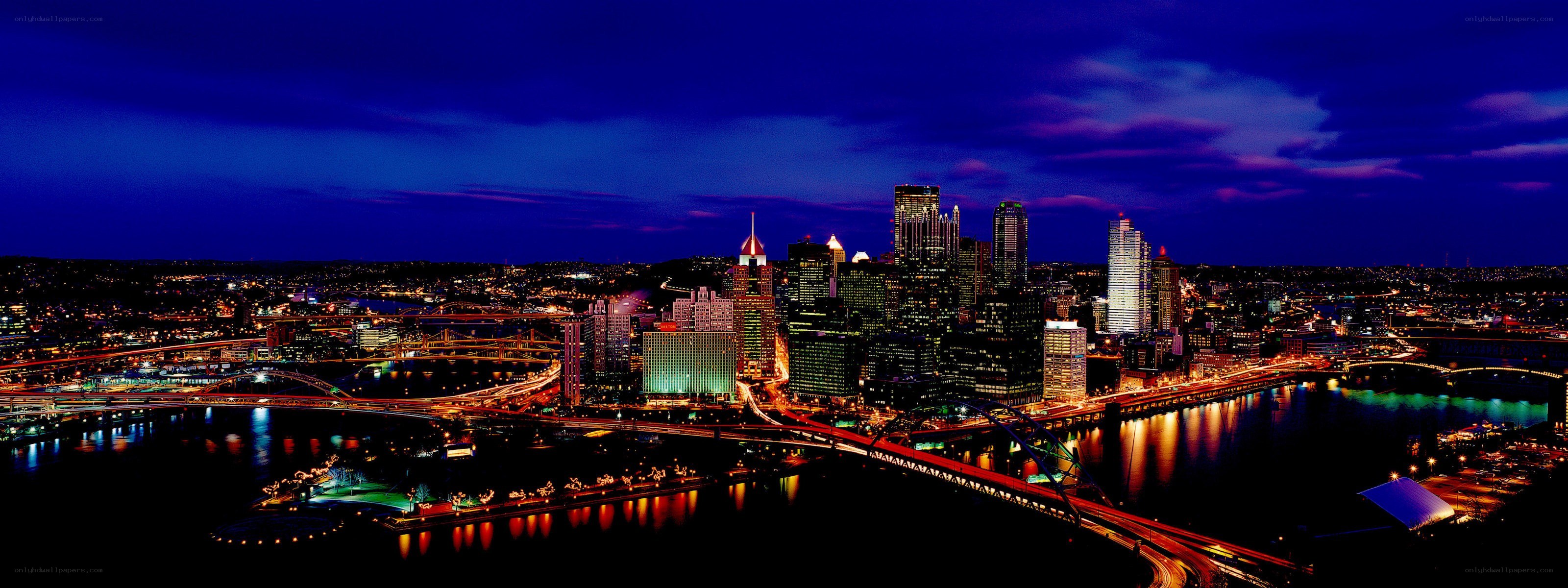 Pittsburgh skyline at night