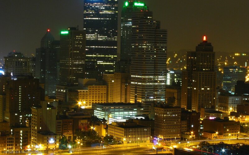 Pittsburgh skyline at night
