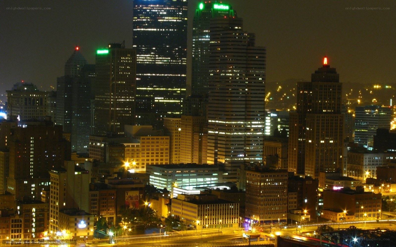 Pittsburgh skyline at night