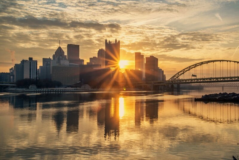Pittsburgh Skyline at Sunrise
