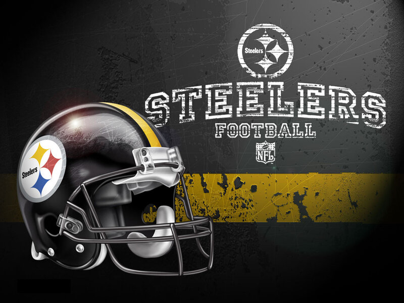 Pittsburgh Steelers Helmet — Black, Dramatic