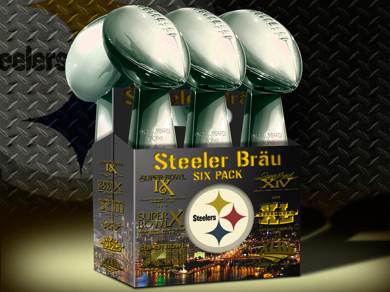 Pittsburgh Steelers Trophies — Black