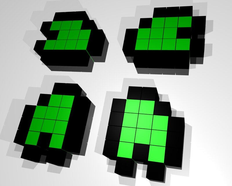 pixel art alien creatures
