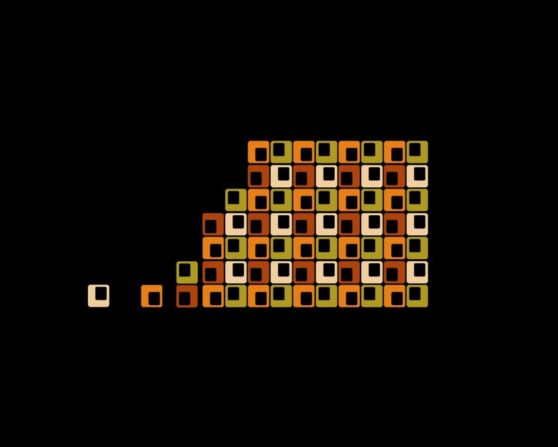 pixel art block formation