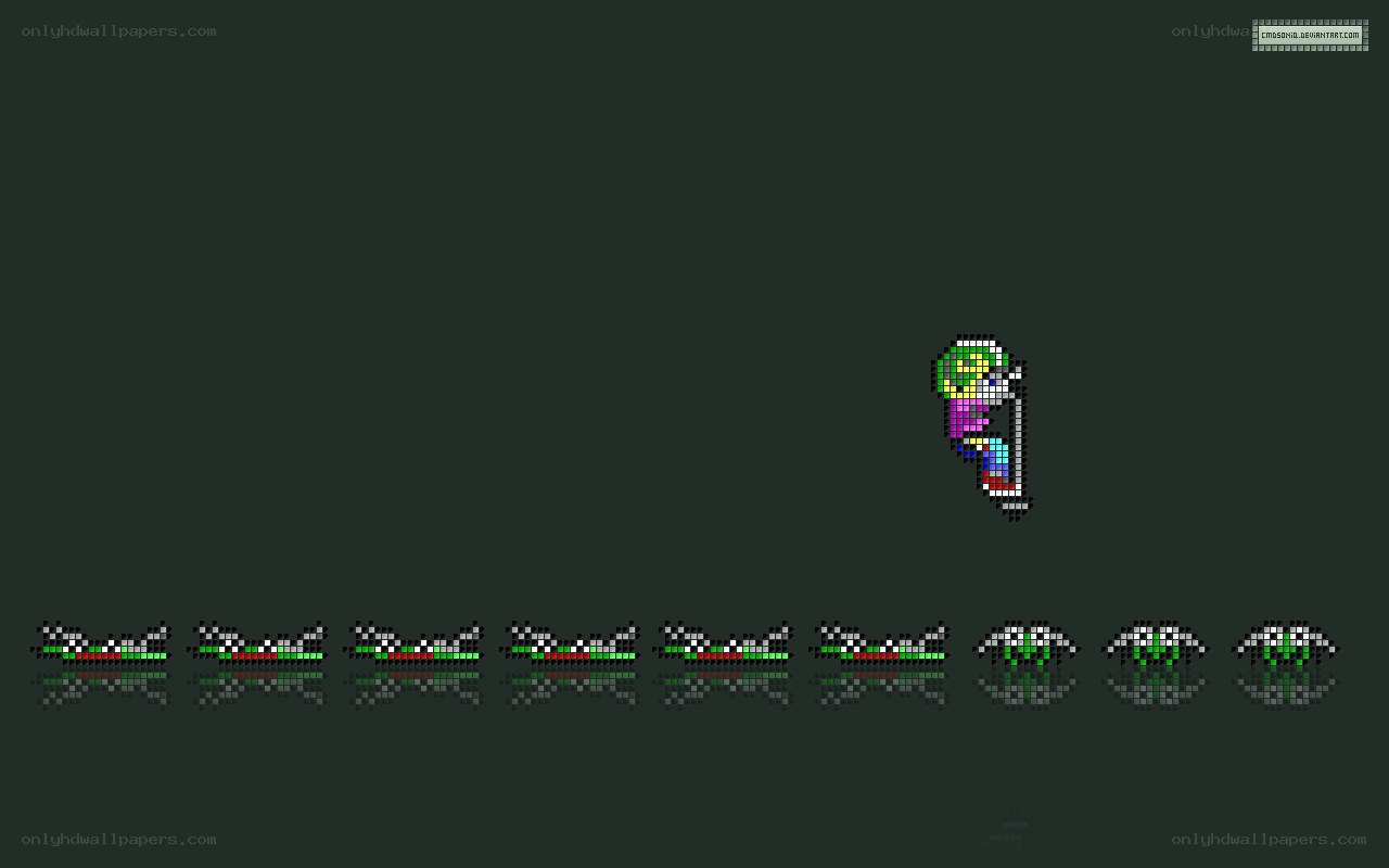 pixel art character animation