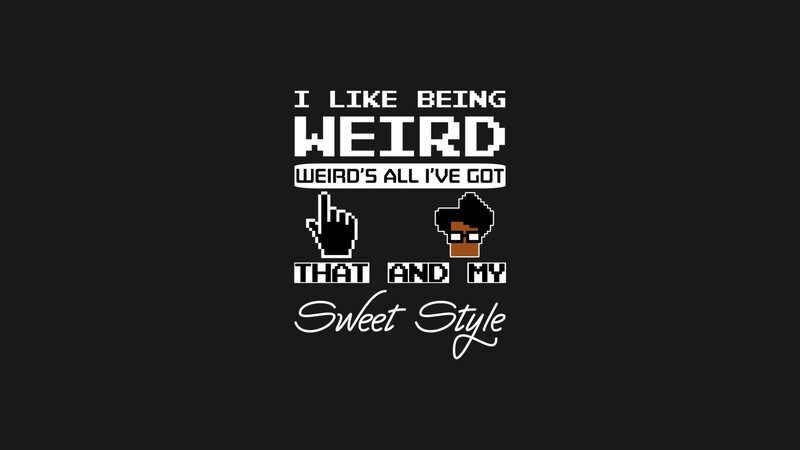 Pixel Art Character — Black, Playful