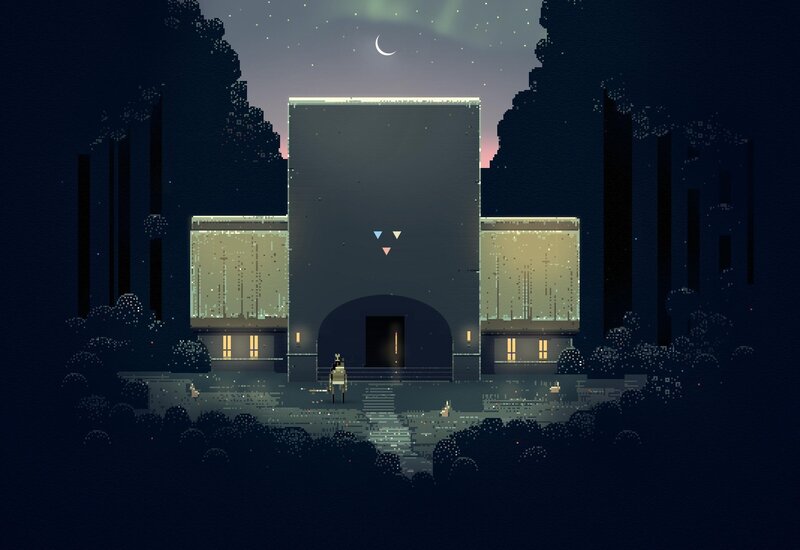 Pixel Art Character — Dark Blue