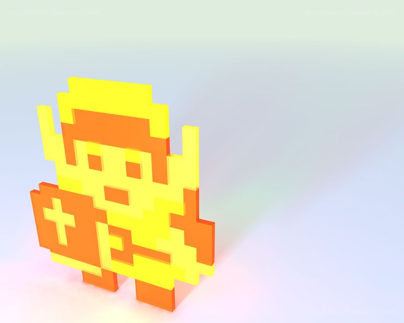 pixel art character figure