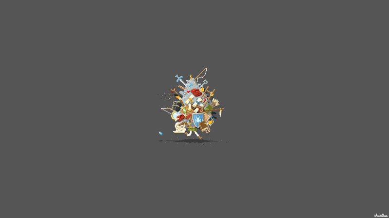 Pixel Art Character — Gray, Chaotic