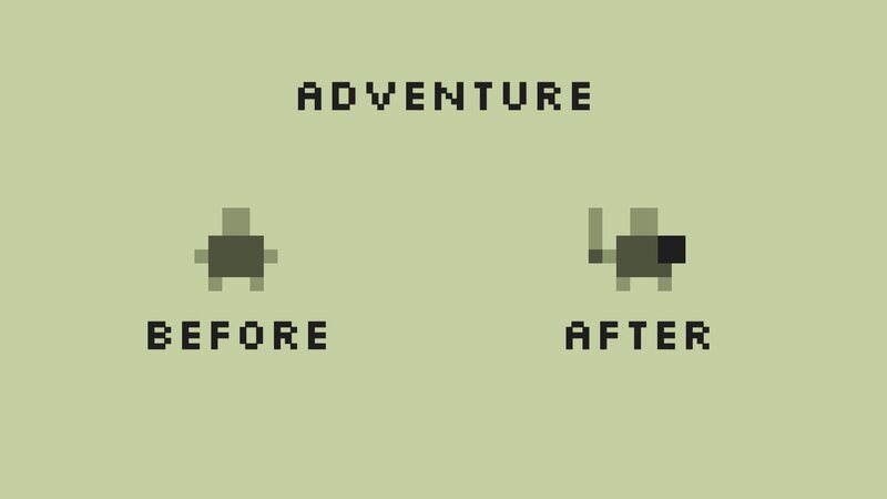 Pixel Art Character — Green, Minimalist