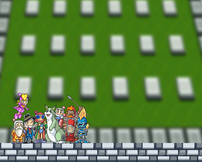 Pixel art character group