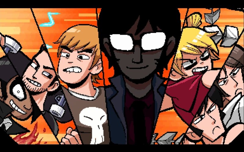 Pixel art character group