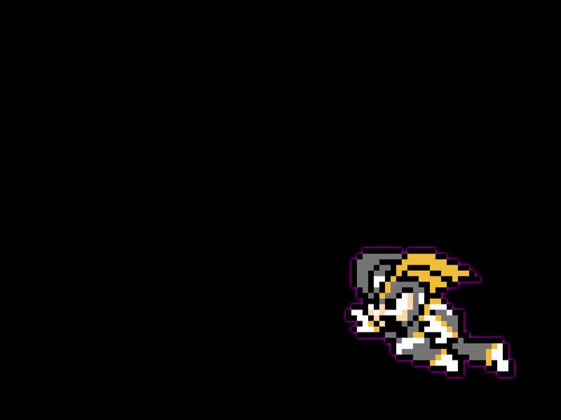pixel art character running