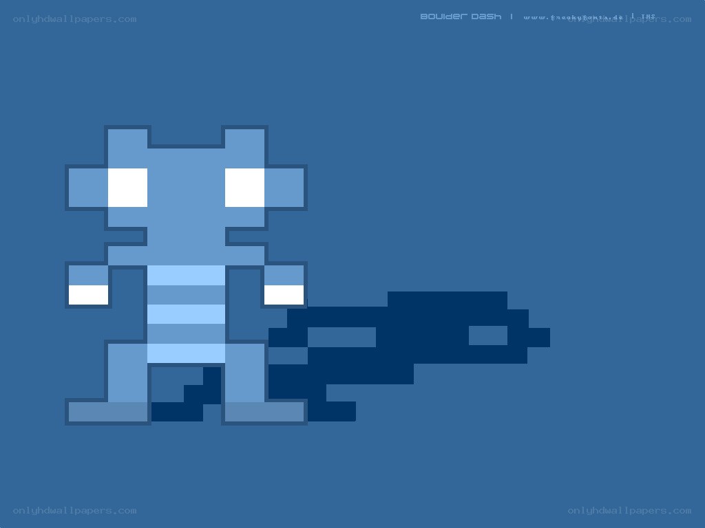 pixel art character with gun