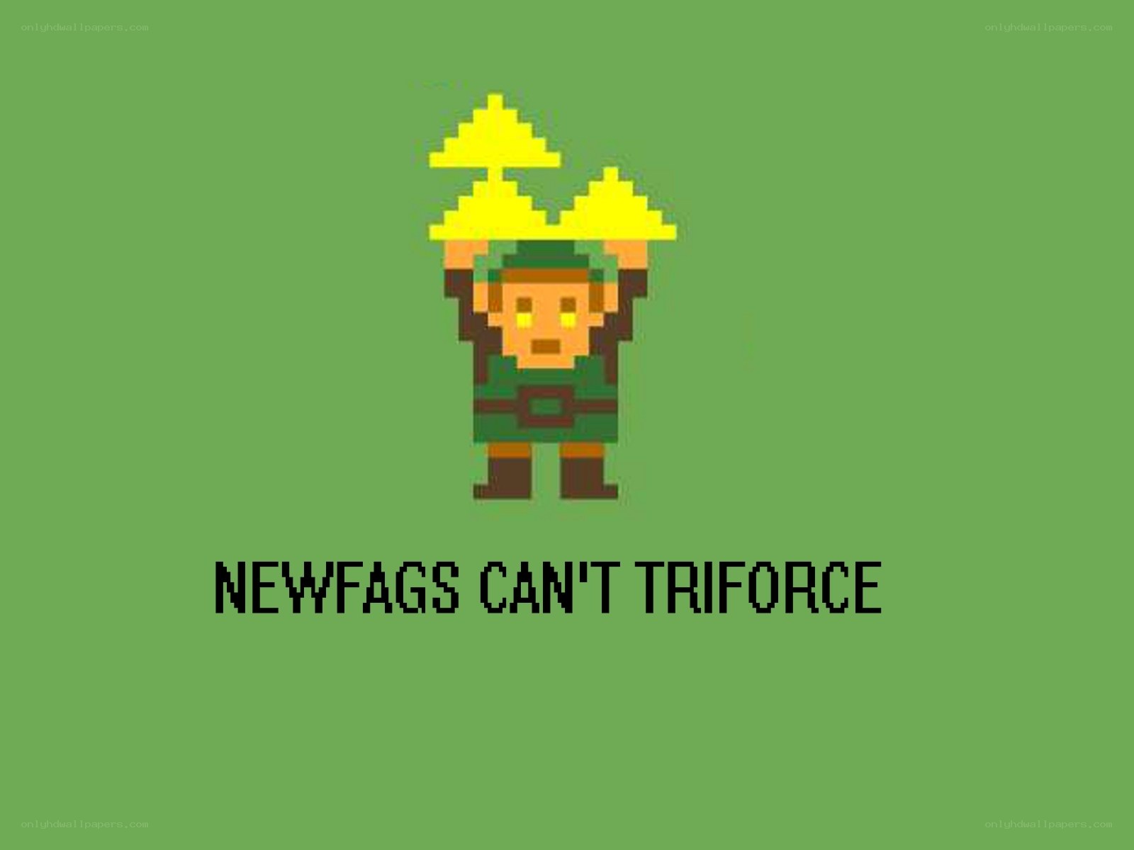 Pixel art character with text