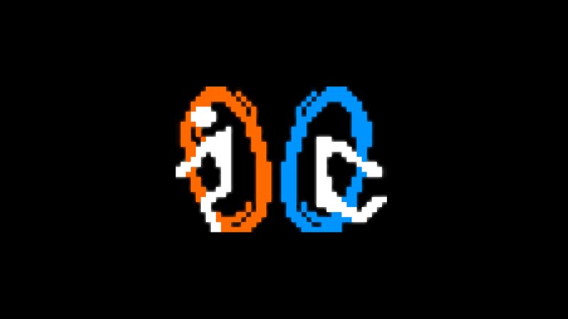 Pixel Art Characters — Black, Minimalist