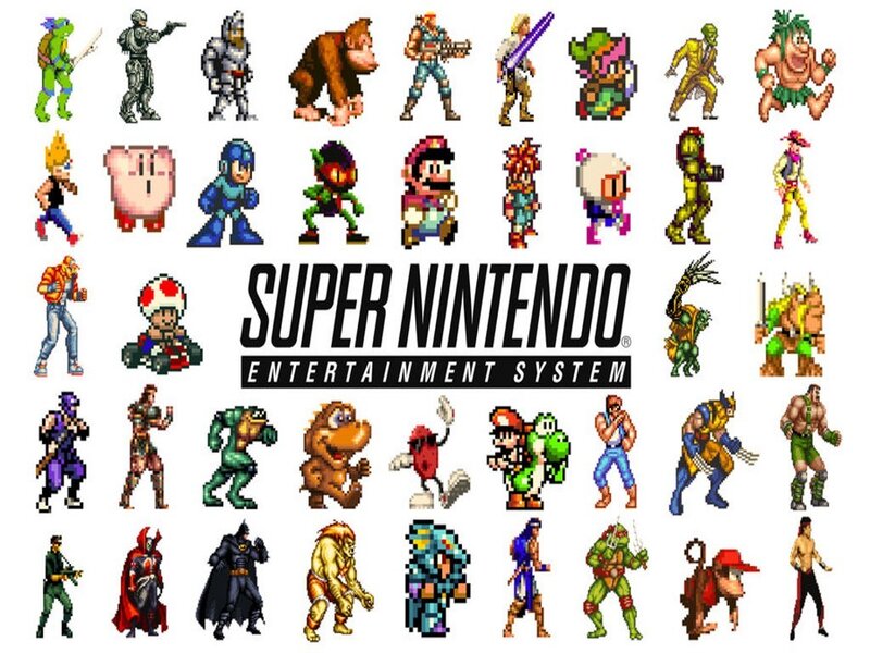 Pixel Art Characters — Black, Nostalgic, Pixel Art